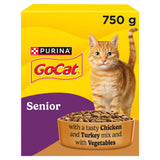 ASDA Go Cat Senior Chicken and Turkey Dry Cat Food 750g- Buy online at McGrocer