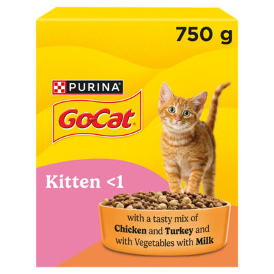ASDA Go Cat Kitten Chicken, Turkey and Milk Dry Cat Food 750g- Buy online at McGrocer