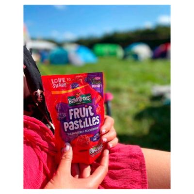 Rowntree's Fruit Pastilles Strawberry & Blackcurrant Sharing Bag 143g, imported from the UK