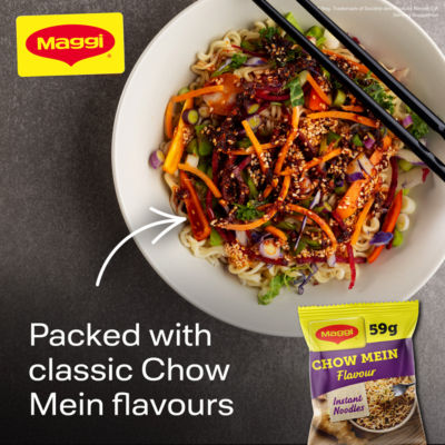 Maggi instant noodles Chow Mein flavour 4x59.2g, imported from the UK