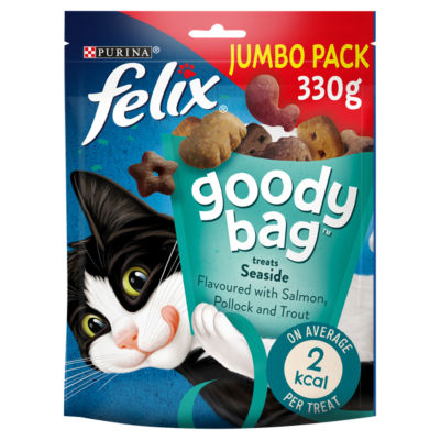 Felix Goody Bag Laks Sei Ørret Kattegodbiter 330g