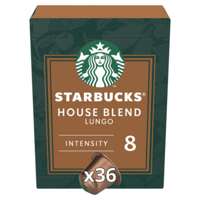 Starbucks House Blend coffee pods 36 pods (British brand)