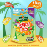 Rowntree's tropical tots vegan friendly jelly sweets 140g, imported from the UK
