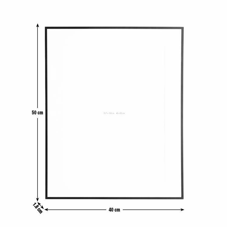 Argos Home black aluminium picture frame 40x50cm, imported from the UK