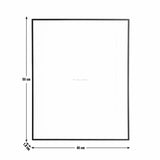 Argos Home black aluminium picture frame 40x50cm, imported from the UK
