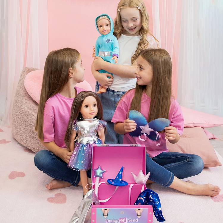 DesignAfriend fancy dress doll outfit bumper set 18 inch, imported from the UK