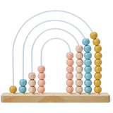 Chad Valley wooden abacus toy for toddlers, imported from the UK