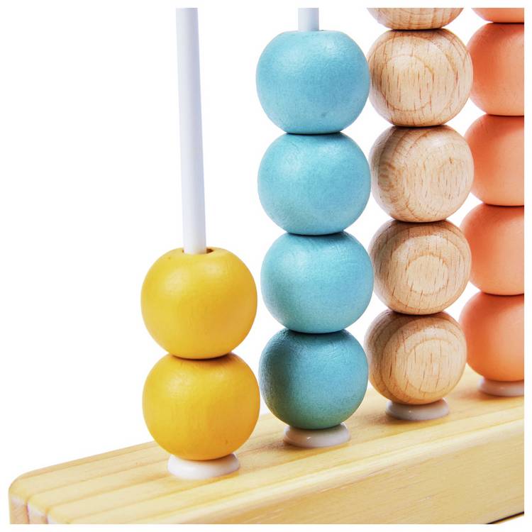 Chad Valley wooden abacus toy for toddlers, imported from the UK