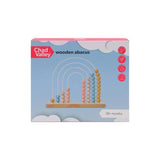 Chad Valley wooden abacus toy for toddlers, imported from the UK