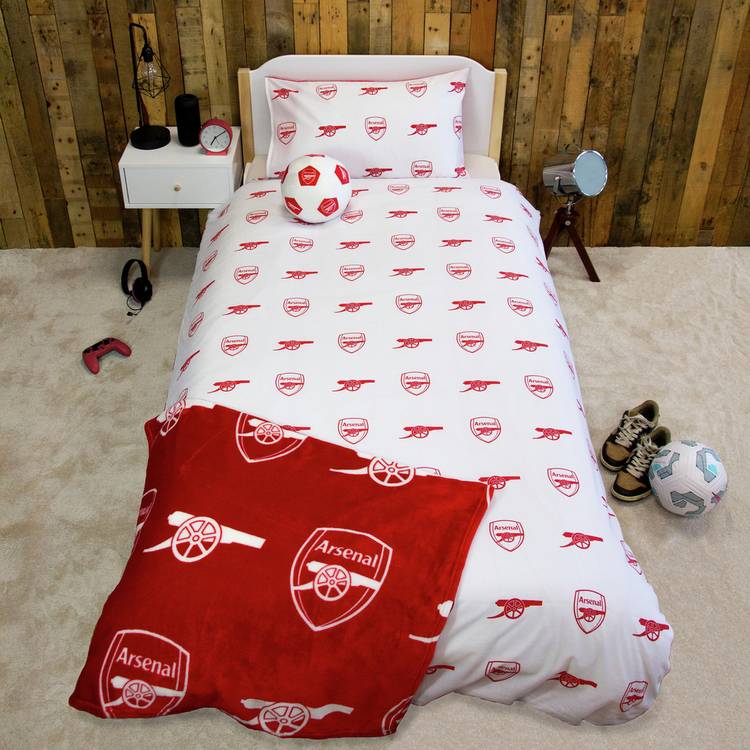 Arsenal FC kids bedding set single duvet cover and pillowcase, UK version