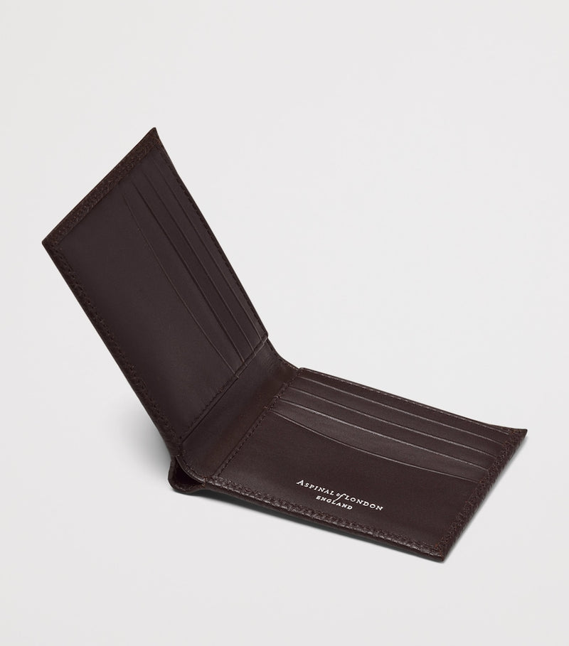 Aspinal of London leather bifold wallet with card slots - British product