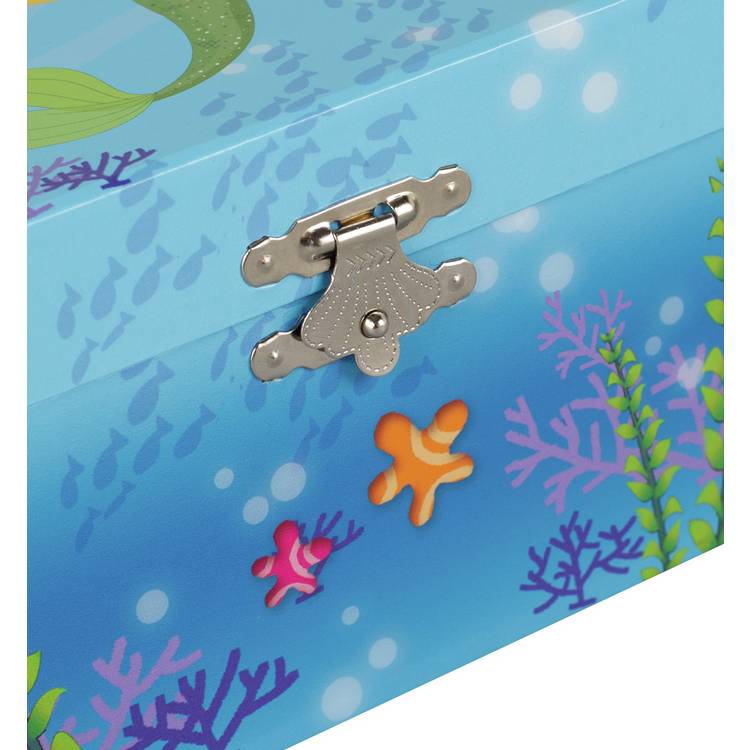 Mele mermaid jewellery box with revolving figurine (British brand)