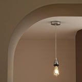 Habitat polished chrome pendant light with adjustable drop, UK version