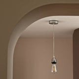 Habitat polished chrome pendant light with adjustable drop, UK version