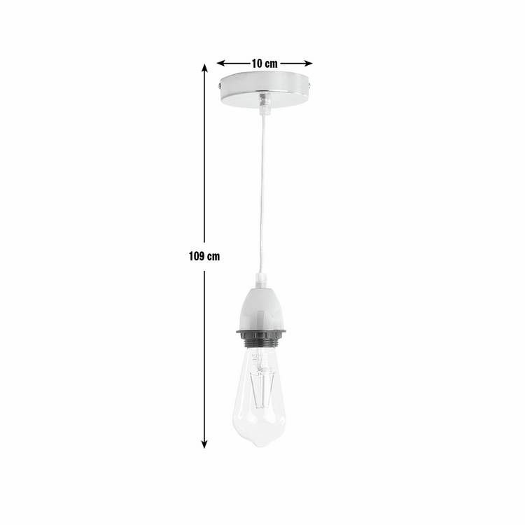 Habitat polished chrome pendant light with adjustable drop, UK version