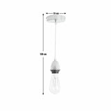Habitat polished chrome pendant light with adjustable drop, UK version