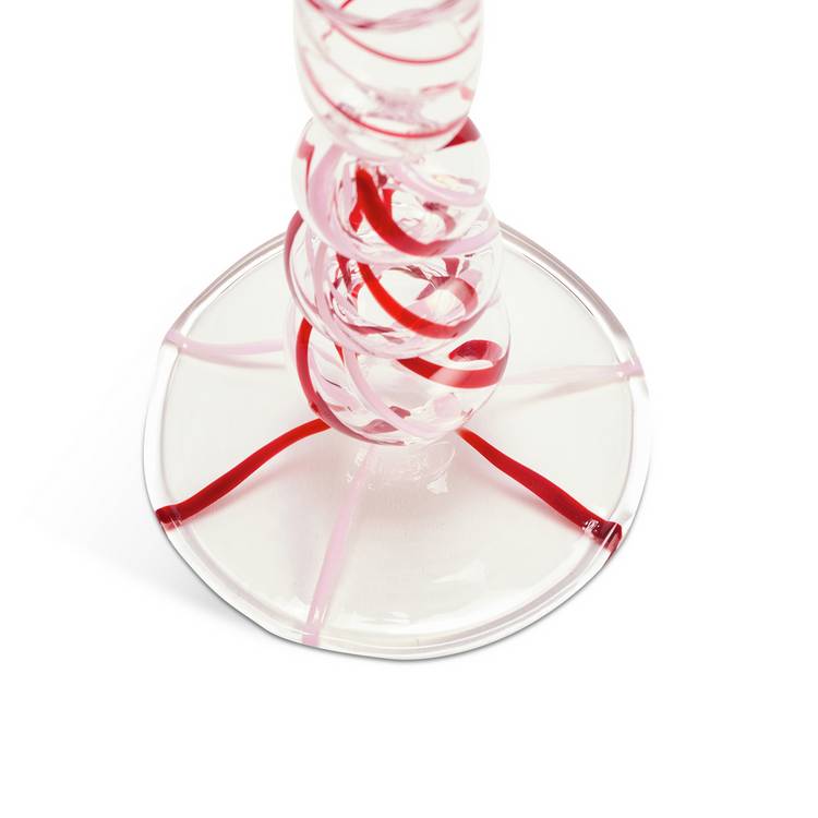 Habitat swirled glass small candle stick (British brand)