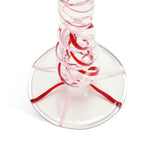 Habitat swirled glass small candle stick (British brand)