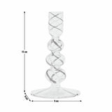 Habitat swirled glass small candle stick (British brand)