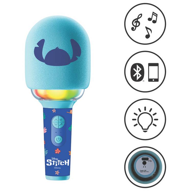 Disney Stitch Bluetooth microphone Blue - British product