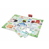 Chad Valley city jigsaw puzzle with vehicles, imported from the UK