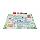 Chad Valley city jigsaw puzzle with vehicles, imported from the UK