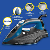 Russell Hobbs titanium carbide steam iron (British brand)