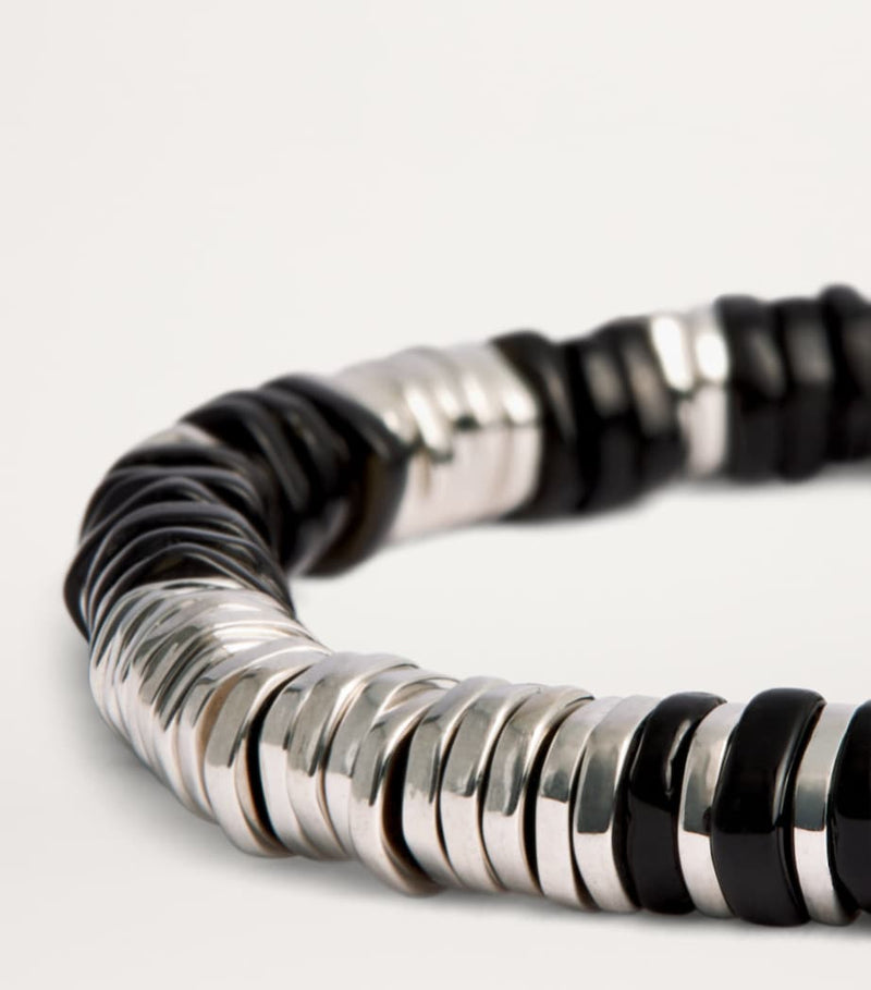 Tateossian agate sterling silver bracelet, UK version