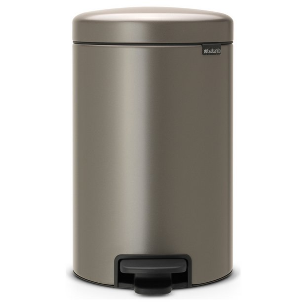 Brabantia dark grey pedal bin 12 litre, imported from the UK