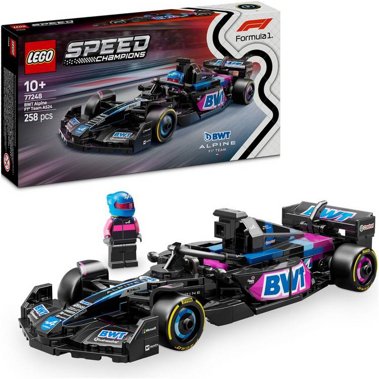 LEGO Speed Champions Alpine F1 car toy 258 pieces (British brand)