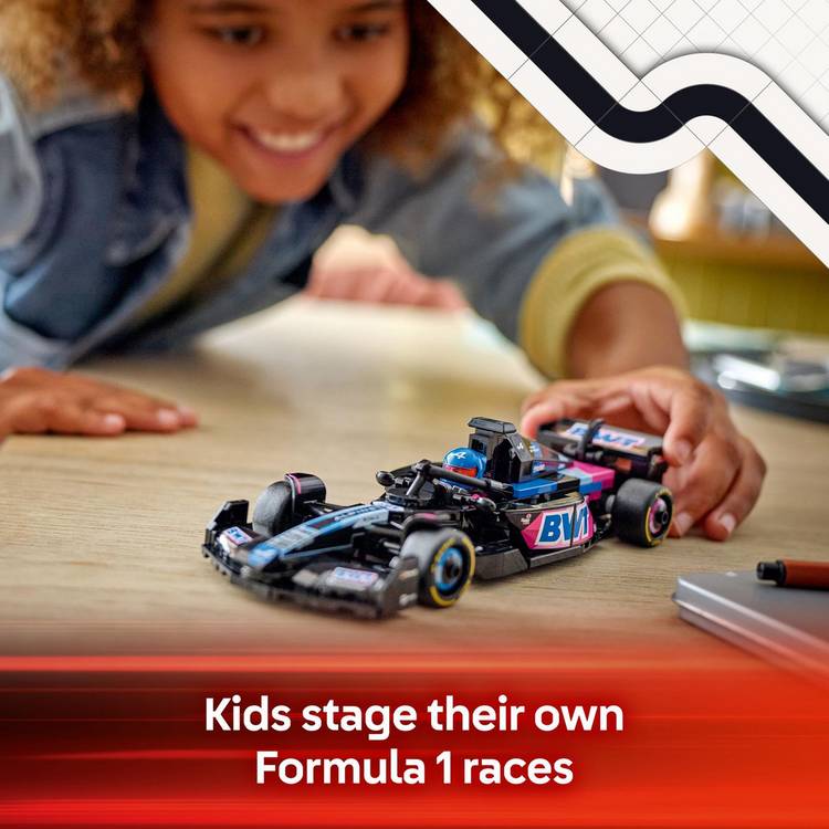 LEGO Speed Champions Alpine F1 car toy 258 pieces (British brand)