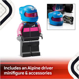 LEGO Speed Champions Alpine F1 car toy 258 pieces (British brand)