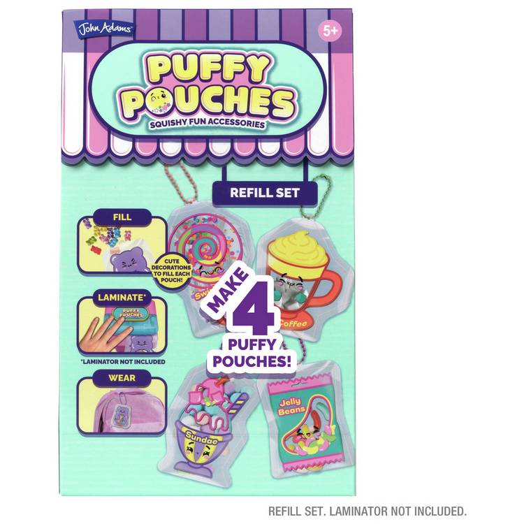 Puffy Pouches refill set craft kit UK version