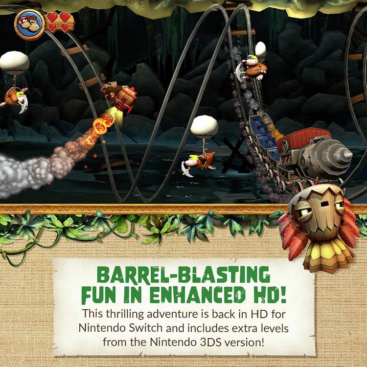 Donkey Kong Country Returns HD Nintendo Switch game - British product