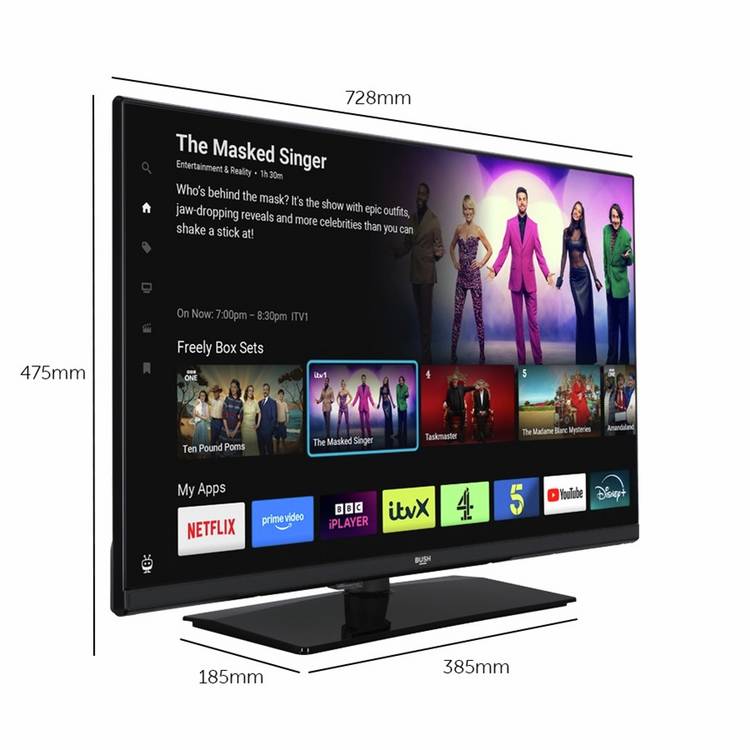 Bush Smart TV TiVo Freely 32 inch - British product