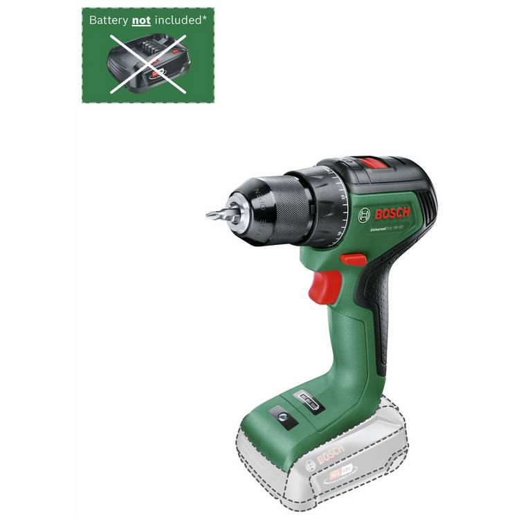 Bosch UniversalDrill 18V-60 cordless drill driver, imported from the UK