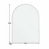 Habitat black arch wall mirror 100x70cm (British brand)