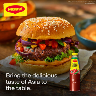 Maggi authentic Malaysian chilli sauce 340g, imported from the UK