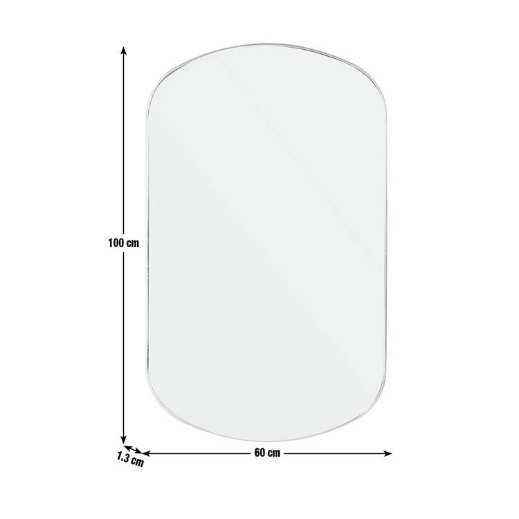 Habitat silver pill wall mirror 100x60cm, UK version