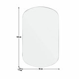 Habitat silver pill wall mirror 100x60cm, UK version