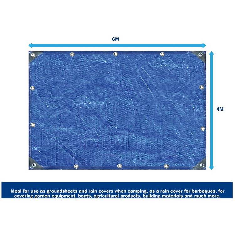 Streetwize heavy duty waterproof tarpaulin 4x6 metre, imported from the UK