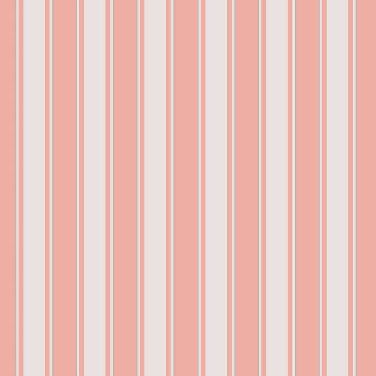 Rucomfy fabric pouffe pink and white stripes, British brand