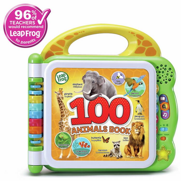 LeapFrog 100 Animals Book interactive educational toy - British product