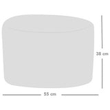 Rucomfy pink velvet pouffe - imported from the UK