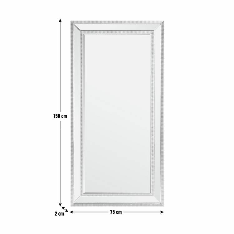 Argos Home silver wall mirror 150x75cm, UK version