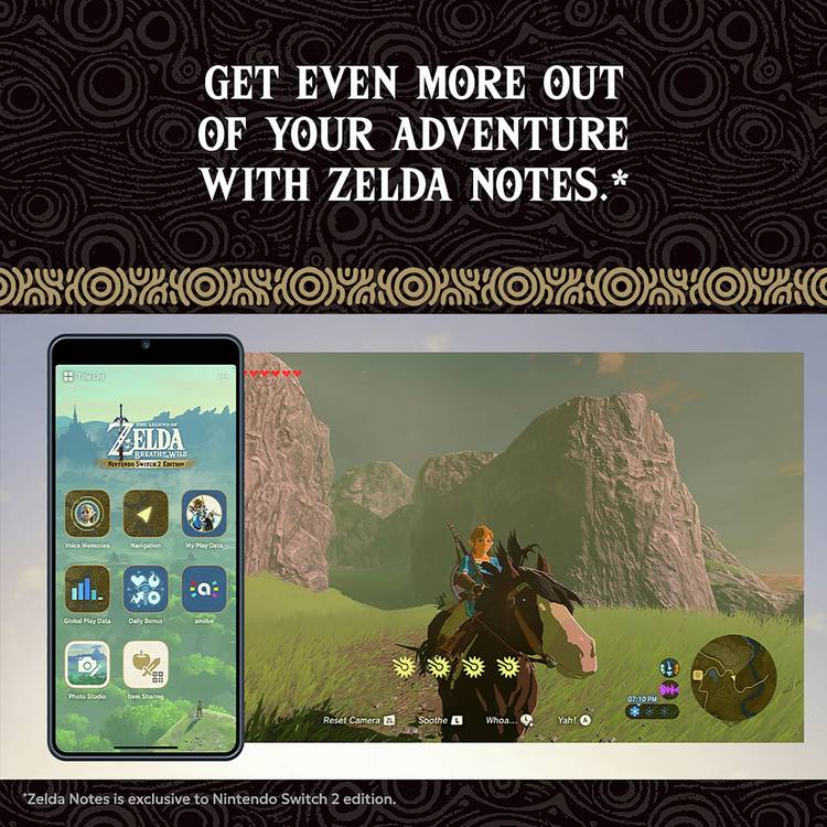Nintendo video game Breath of the Wild for Switch 2 - British product