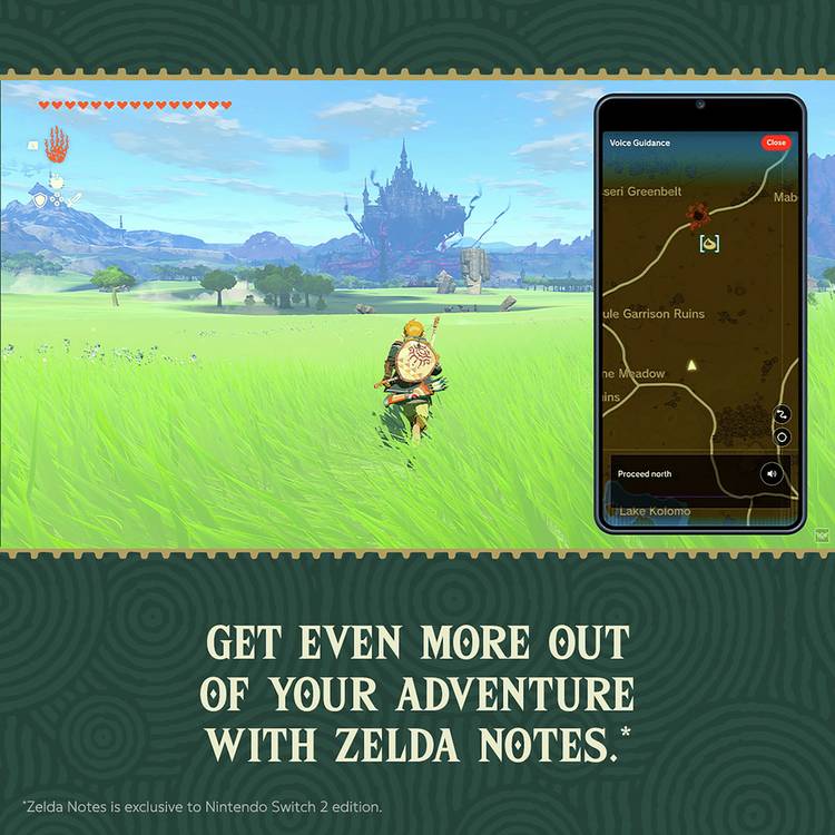 Nintendo The Legend of Zelda Tears of the Kingdom game disc case for Switch 2 (British brand)