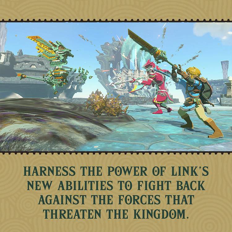 Nintendo The Legend of Zelda Tears of the Kingdom game disc case for Switch 2 (British brand)