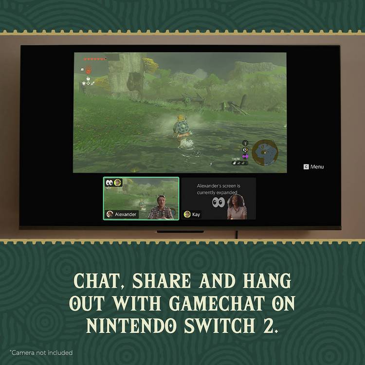 Nintendo The Legend of Zelda Tears of the Kingdom game disc case for Switch 2 (British brand)