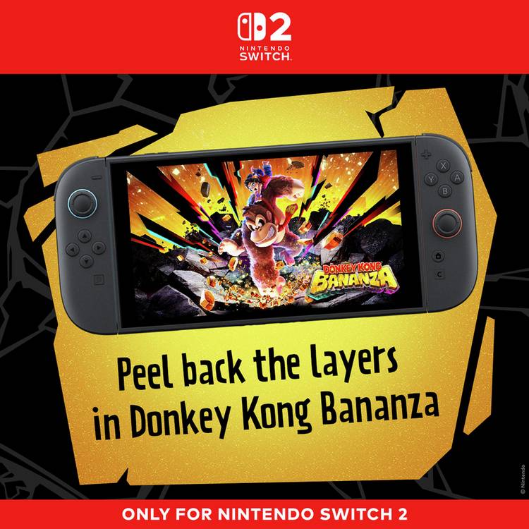 Nintendo Donkey Kong Bananza Switch 2 game imported from the UK